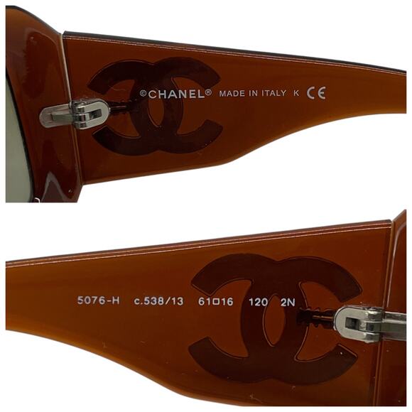 Chanel Mother of Pearl CC Sunglasses - Picture 6 of 7